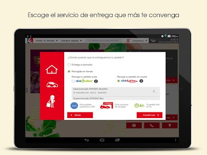 EROSKI Supermercado Online Screenshot