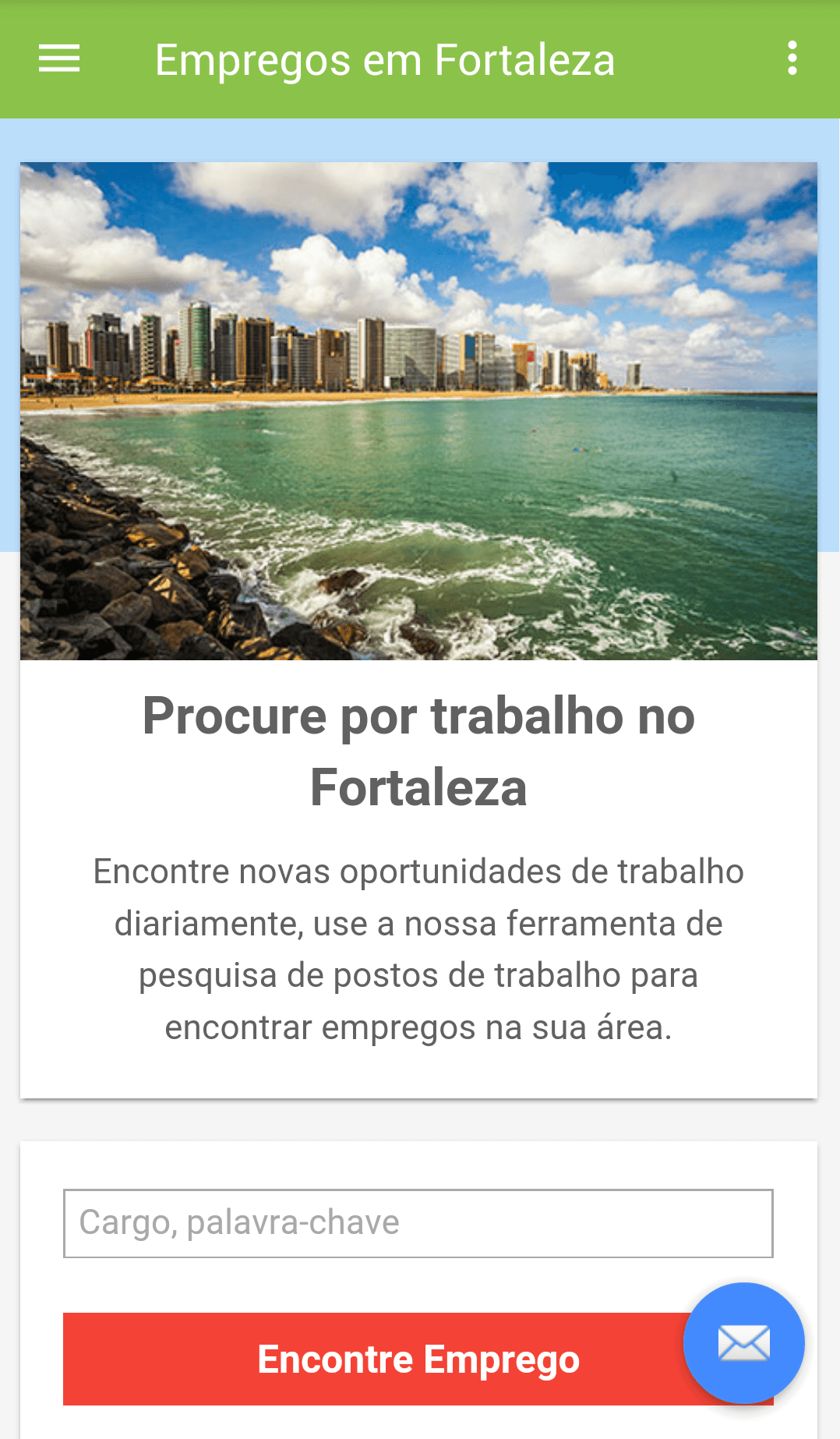 Android application Empregos em Fortaleza, Brasil screenshort