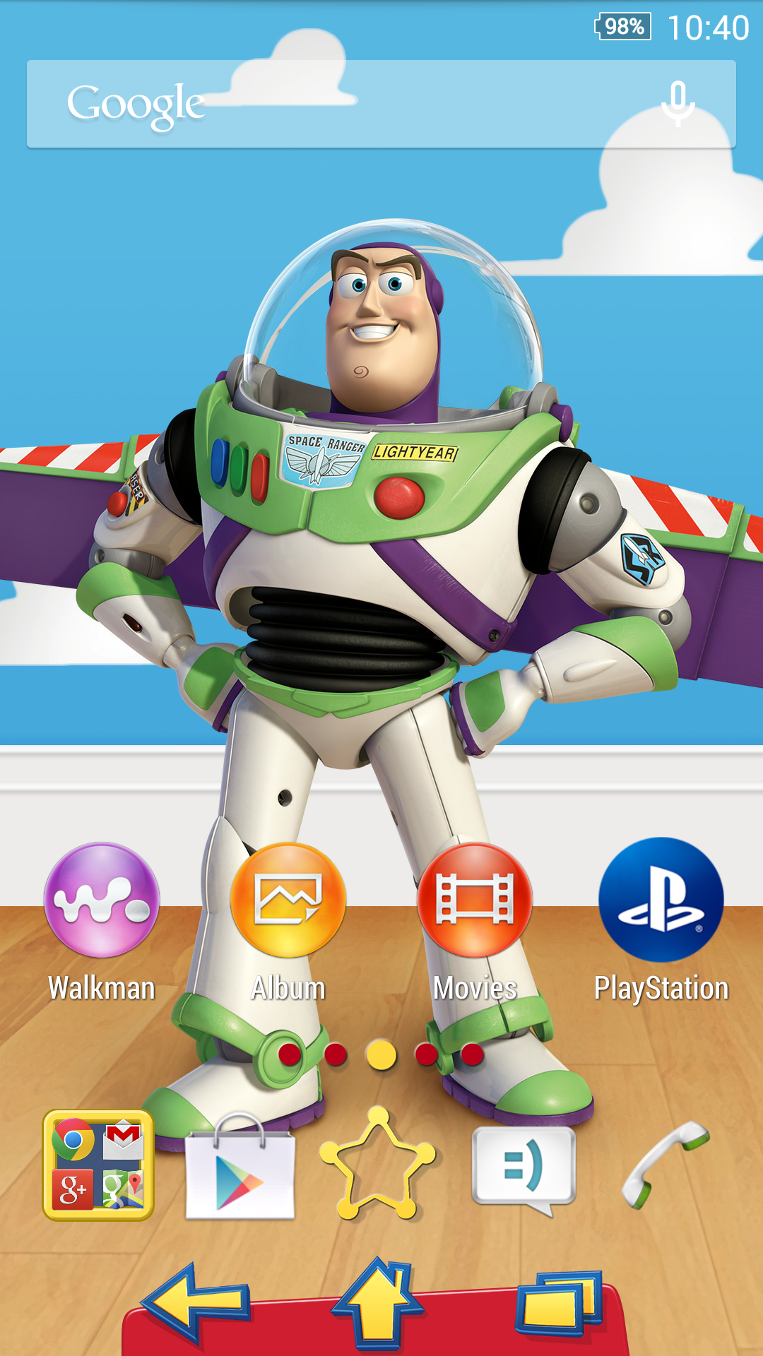 Android application XPERIA™ Toy Story Buzz Theme screenshort