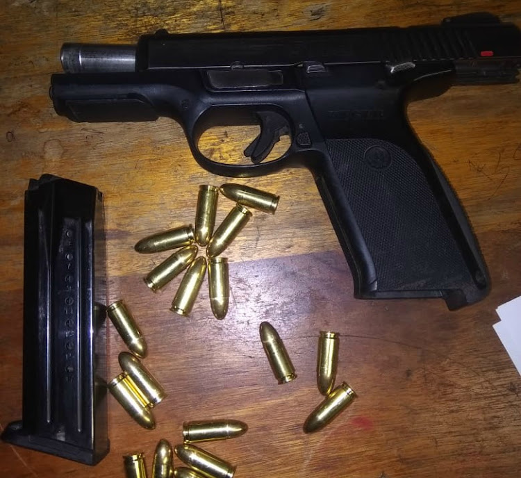 One of seven firearms confiscated by police in festive season operations.
