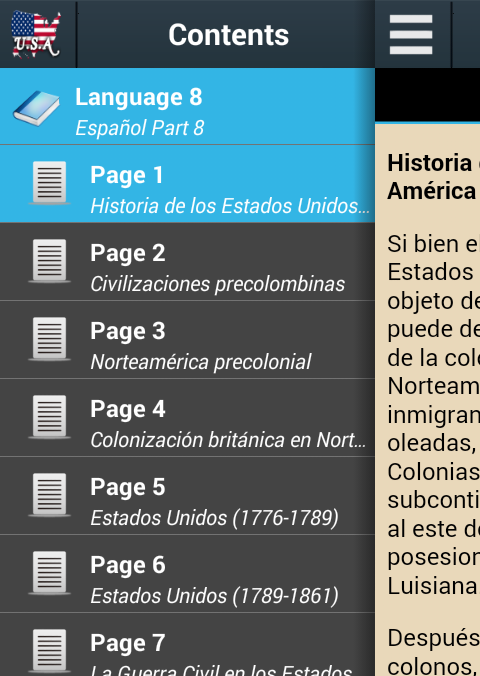 Android application History of United States - USA screenshort