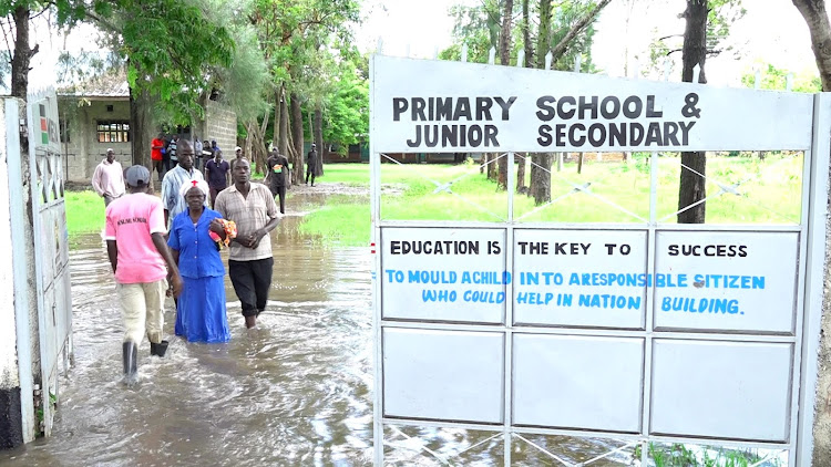 Mbega Primary and Junior Secondary School in Kobura Ward Nyando subcounty affected by floods