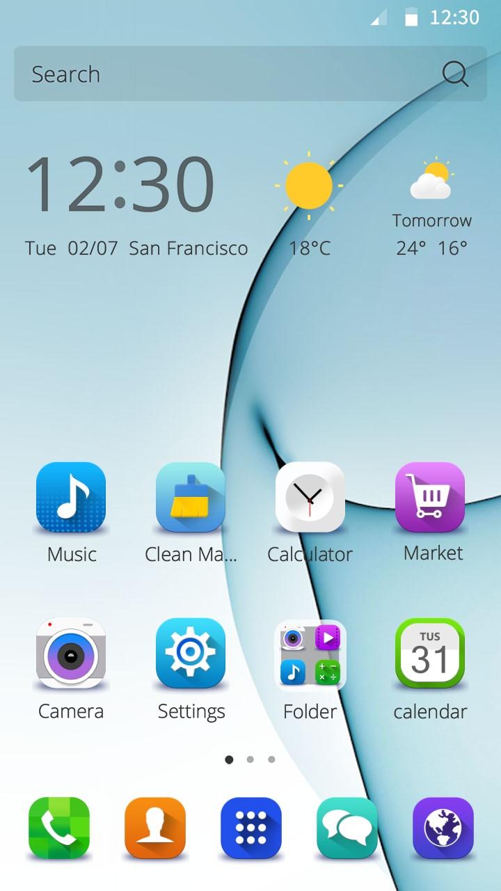 Android application Theme Samsung Galaxy S7 Edge screenshort