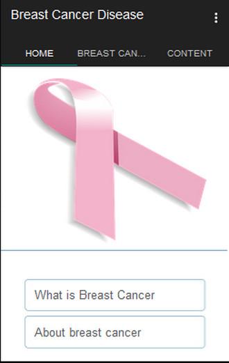 Android application Breast Cancer Disease screenshort