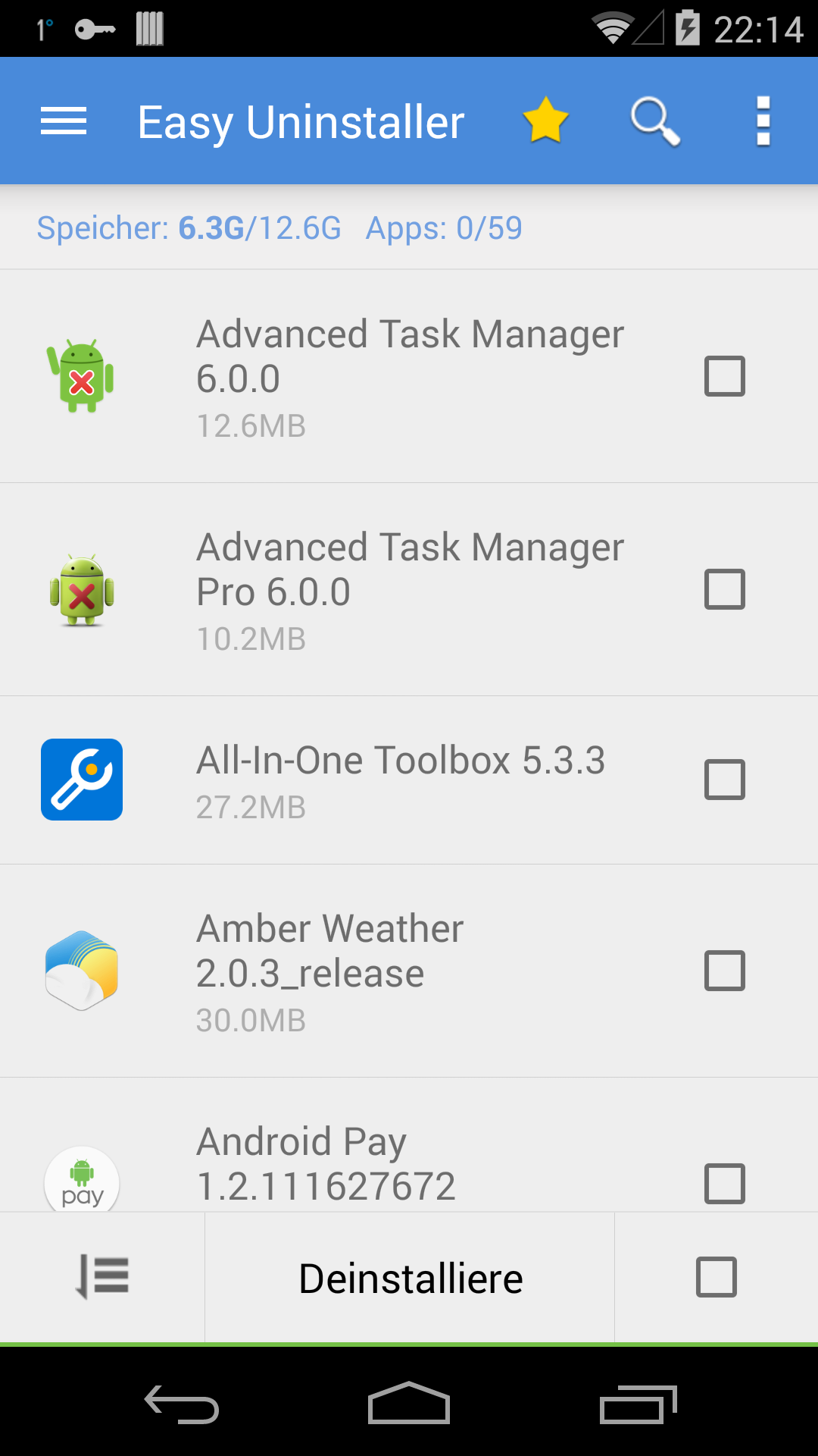 Android application Easy Uninstaller App Uninstall screenshort