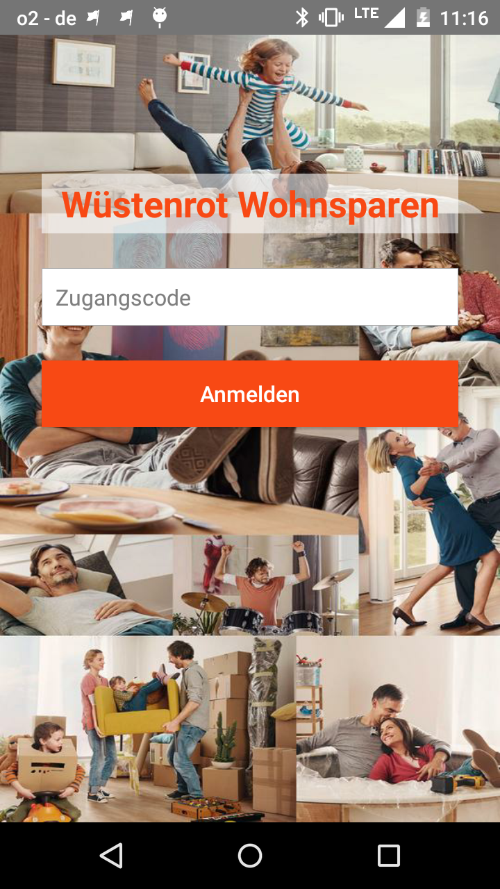 Android application Wüstenrot Wohnsparen screenshort