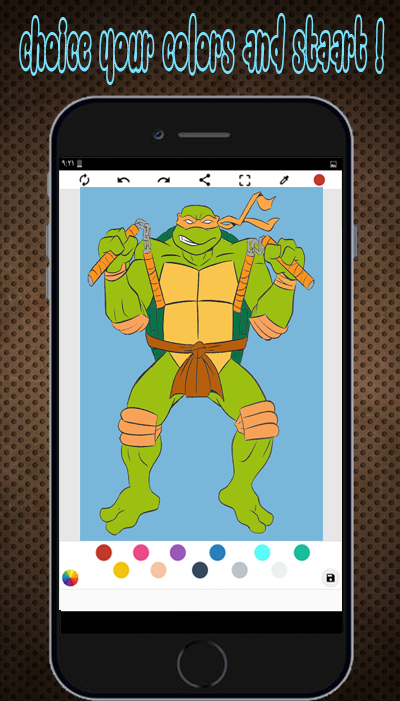 turtle coloring book for kids — приложение на Android