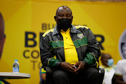 ANC president Cyril Ramaphosa during the party's 'thank you' event at the University of Johannesburg's Soweto Campus on Monday.