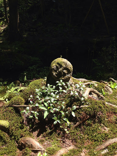 Figurines in the moss garden, 