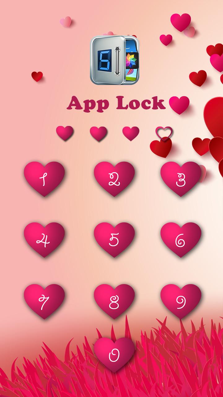 Android application AppLock Theme Love screenshort