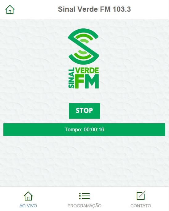 Android application Sinal Verde FM screenshort