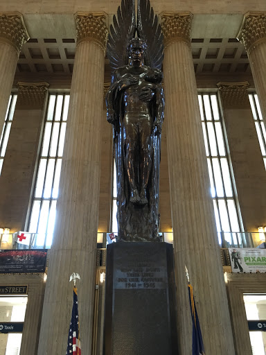 IN MEMORY OF THE MEN AND WOMEN OF THE PENNSYLVANIA RAILROAD WHO LAID DOWN THEIR LIVES FOR OUR COUNTRY 1941 - 1945 More information...
