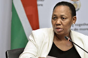 NOW : Minister of Lower Education  Angie   Motshekga . Pic: Trevor Samson.