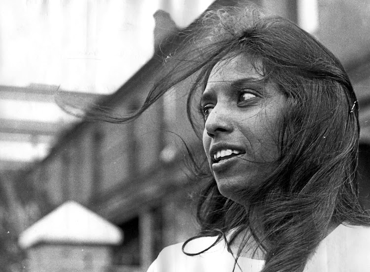 Shanthi Naidoo in exile in September 16, 1972. She left SA as a banned activist who left the country on an exit permit after being served with a banning order.