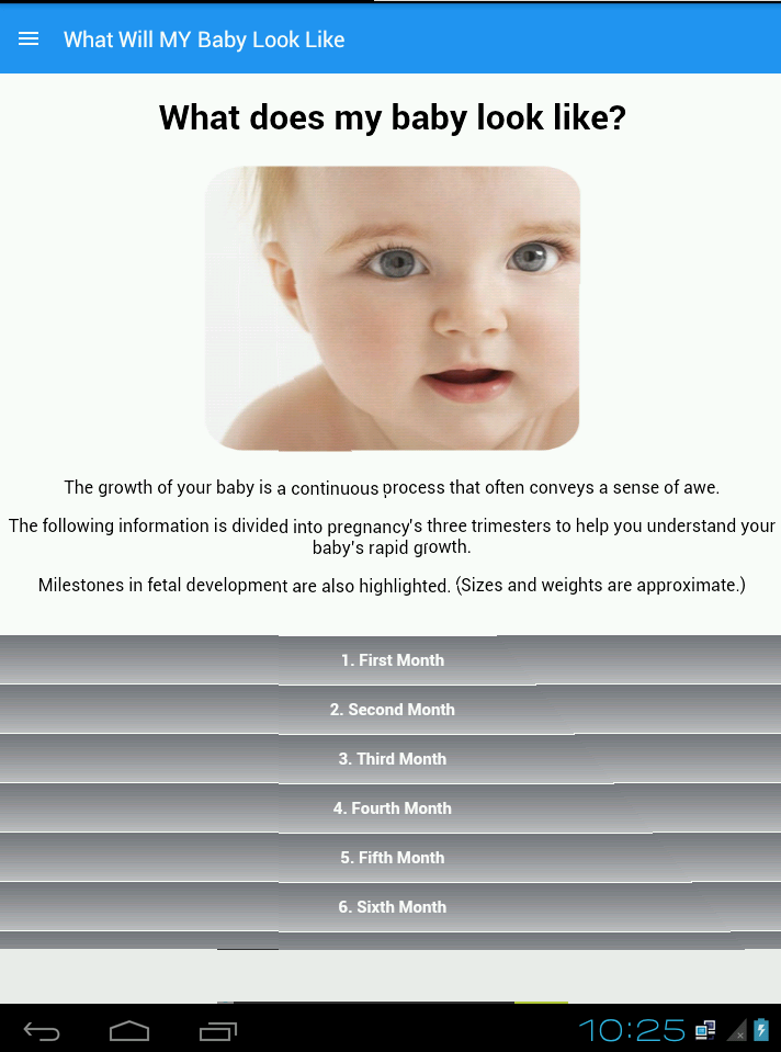 Android application What will my baby look like screenshort