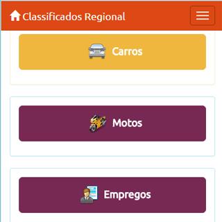 Android application Classificados Regional screenshort