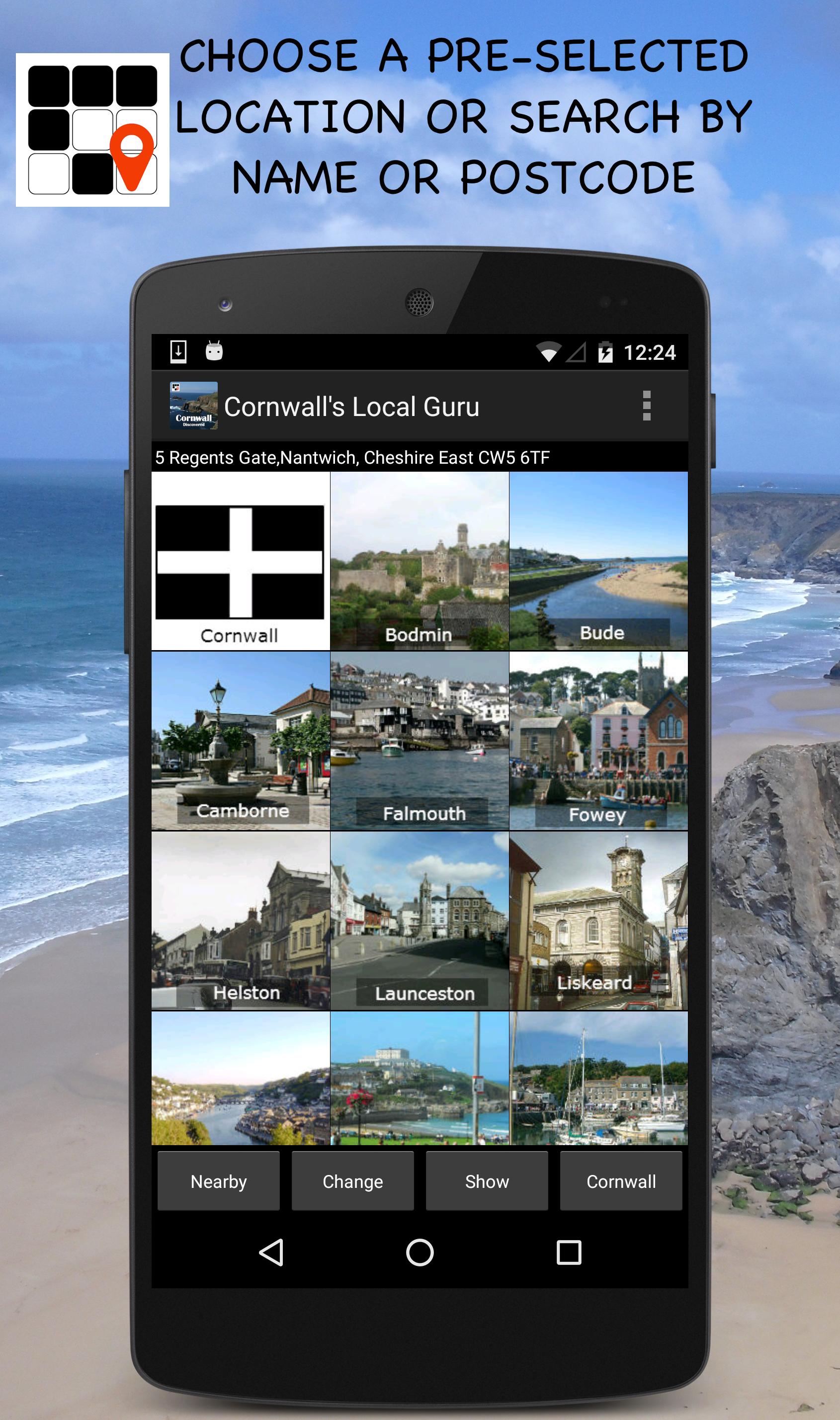 Android application Cornwall Discovered - A guide screenshort