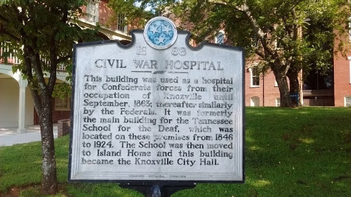 This building was used as a hospital for Confederate forces from their occupation of Knoxville until September, 1863; thereafter similarly by the Federals. It was formerly the main building for...
