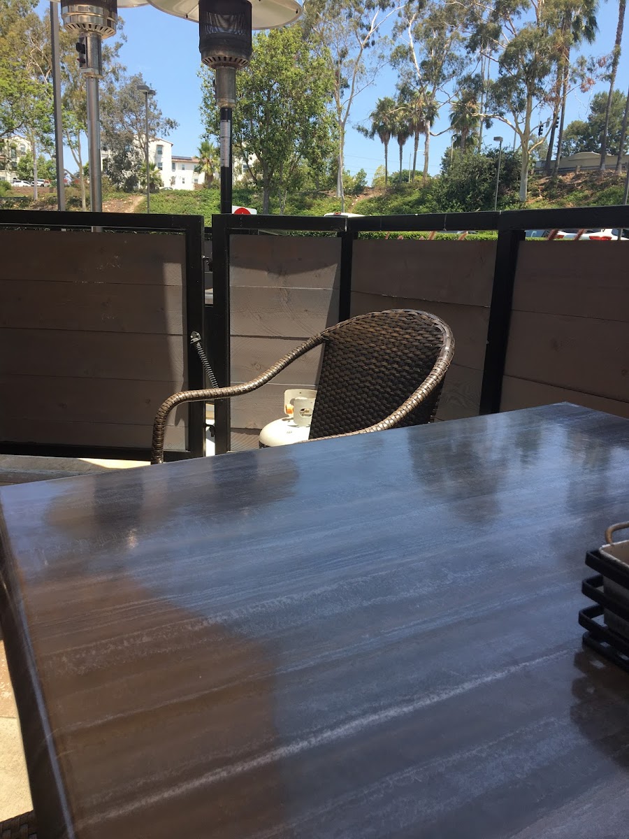 Dog friendly patio