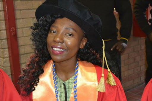 Congratulations to 23 year old Musawenkosi Saurombe. She is the youngest female PHD Graduate in Africa with a Research thesis of No Corrections & Ammendments