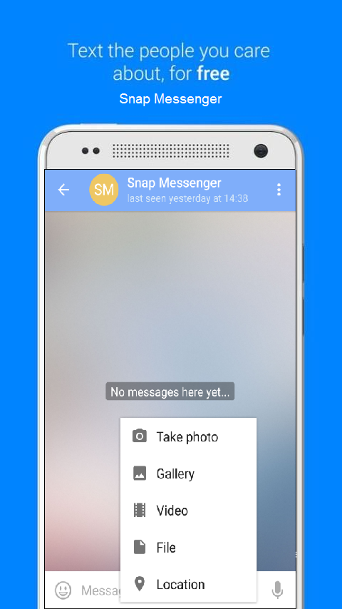 Android application Snap Messenger screenshort