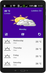 Bom Weather screenshot for Android