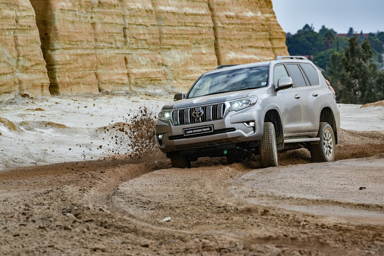 The Toyota Land Cruiser Prado 2.8GD TX lays claim to a 150l tank for a distance-slaying 1,898km of range.