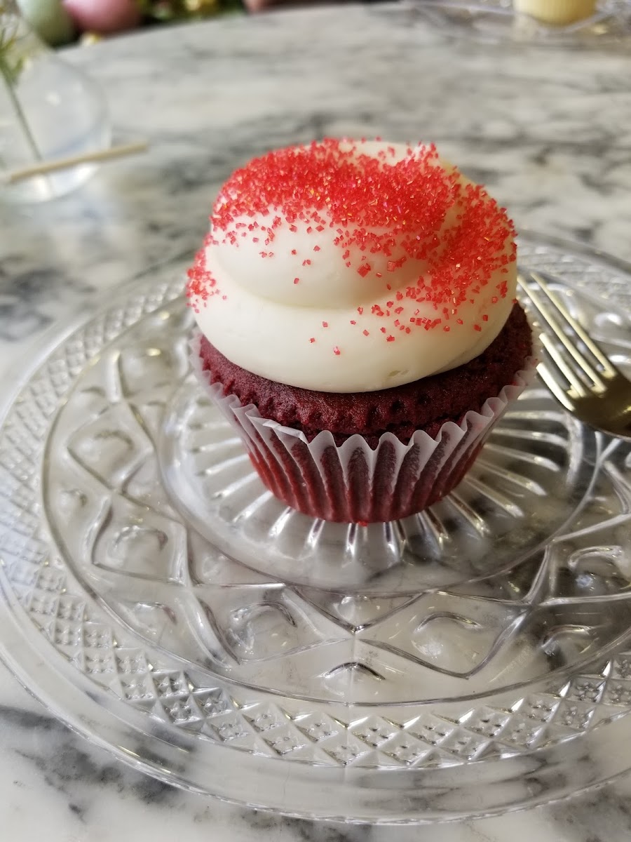 Gluten free red velvet cupcake