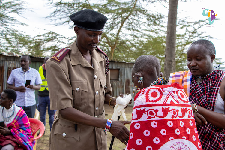 Muteno Parsagui, one of the women who recently abandoned the FGM practice in Suswa, Narok County.