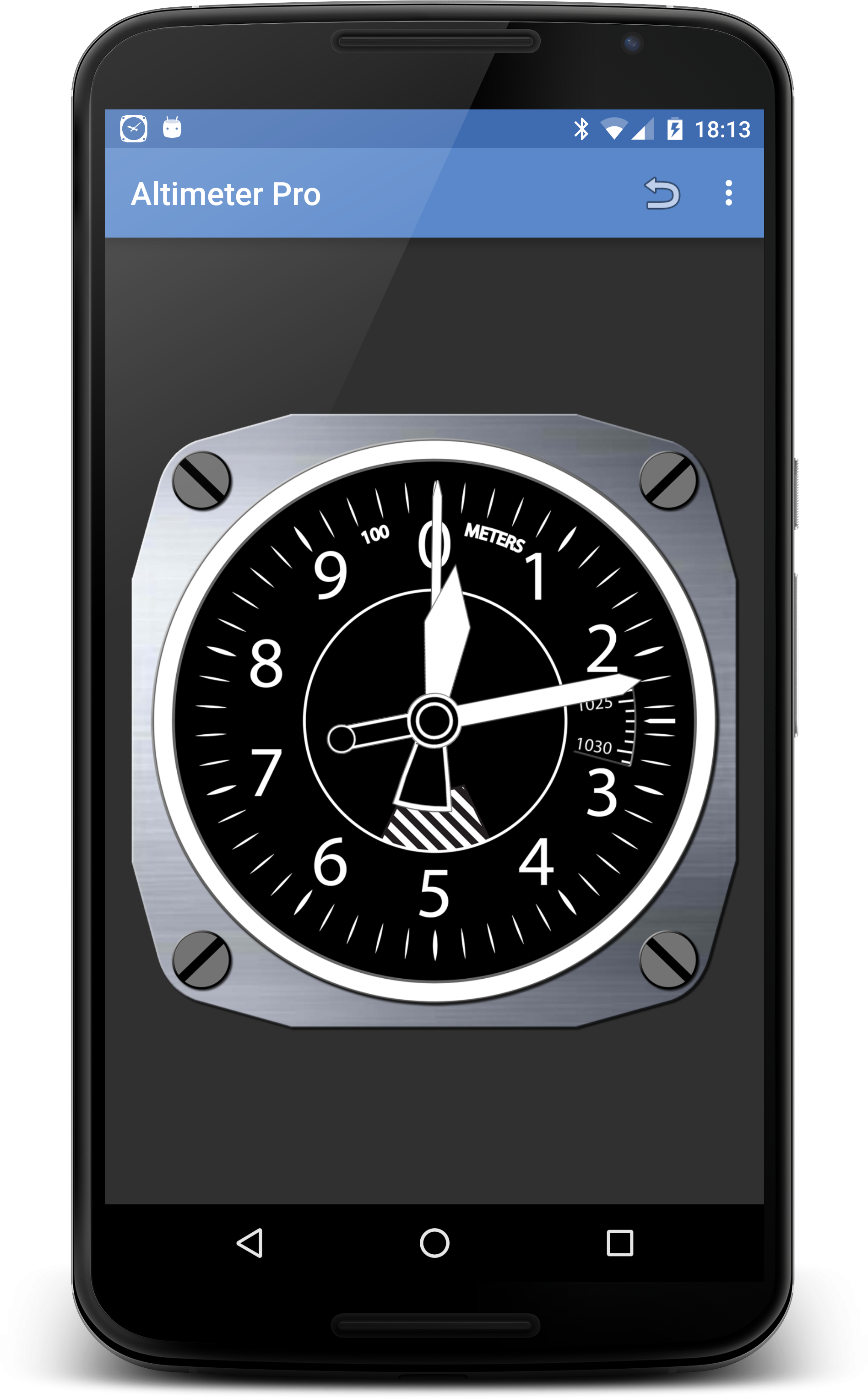 Android application Altimeter Pro screenshort