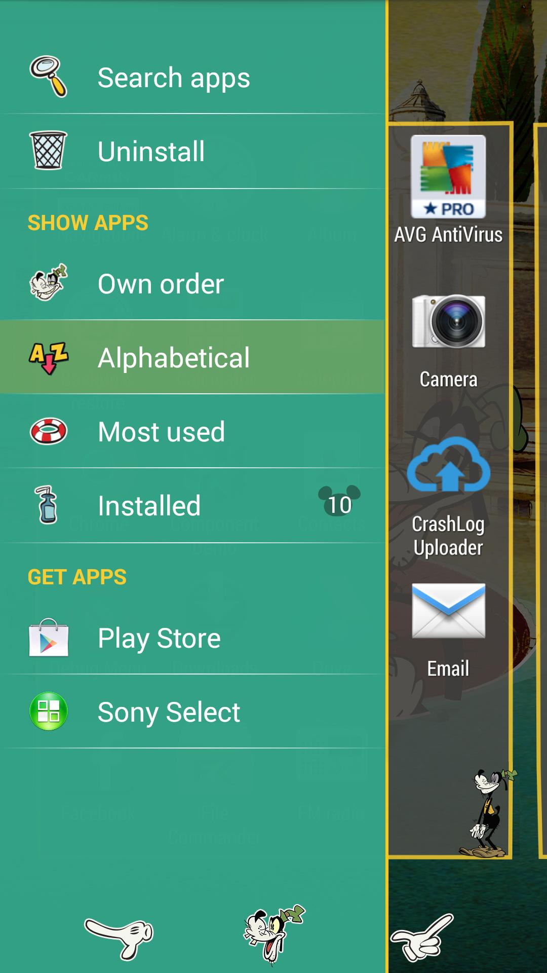 Android application XPERIA™ Goofy Theme screenshort
