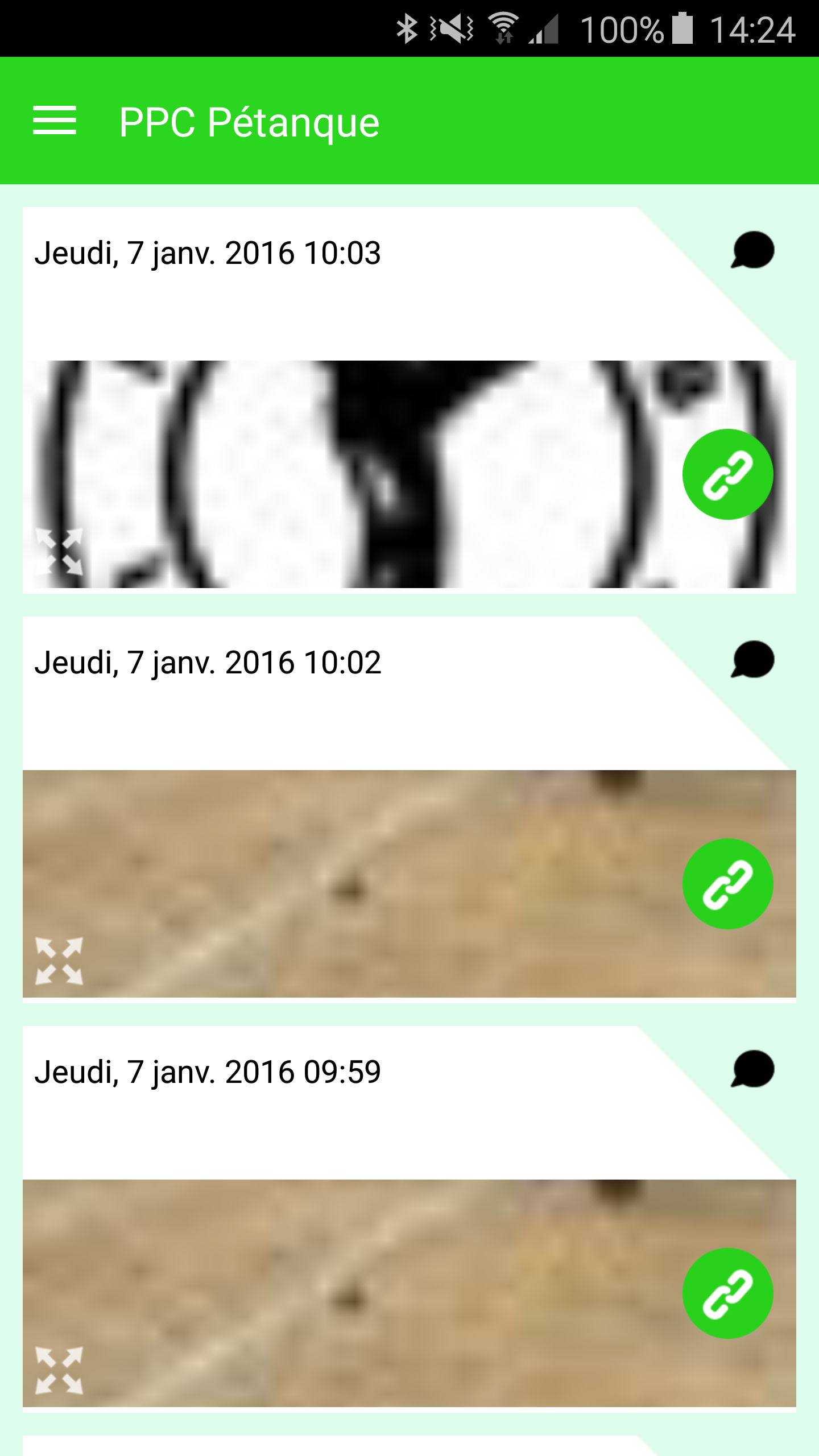 Android application PPC Pétanque screenshort