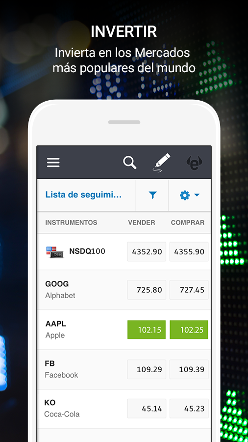 Android application eToro: Crypto. Stocks. Social. screenshort