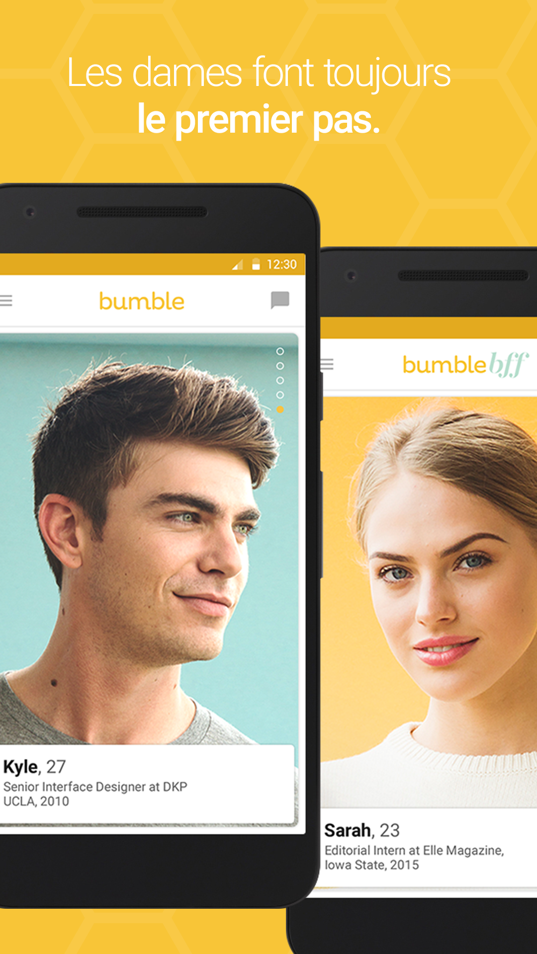 Android application Bumble - Dating. Friends. Bizz screenshort