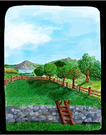 Phone drawing - Window to the Great Outdoors