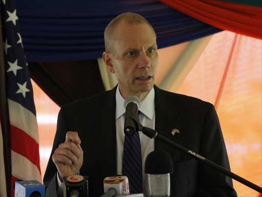 A file photo of US ambassador to Kenya Robert Godec. /Monicah Mwangi