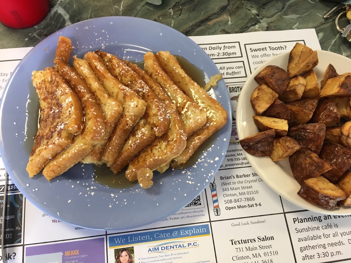 French toast and home fries