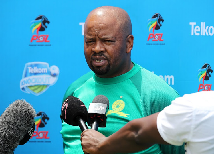 Manqoba Mngqithi coach of Mamelodi Sundowns during the 2019 Telkom Knockout Mamelodi Sundowns media day at Chloorkop, Johannesburg, on 20 November 2019.