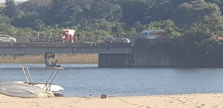 A woman drowned after her car plunged off a bridge on the KwaZulu-Natal South Coast on Sunday.