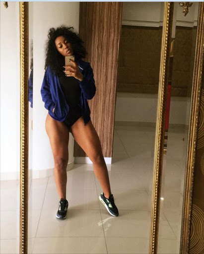 Sbahle Mpisane flexin' fit Picture Credit Instagram