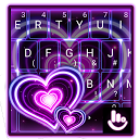 ダウンロード Sparkling Purple Heart Keyboard Theme をインストールする 最新 APK ダウンローダ
