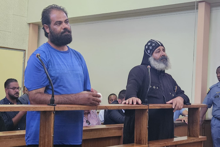 Saeed Basanda and priest Samuel ava Marcus appeared in the Cullinan magistrate's court on three counts of murder.
