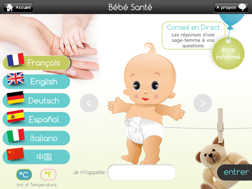 Android application Bébé Santé 3.0.0 screenshort