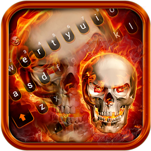 Download Lonely Terror Flame Skeleton Keyboard Theme For PC Windows and Mac