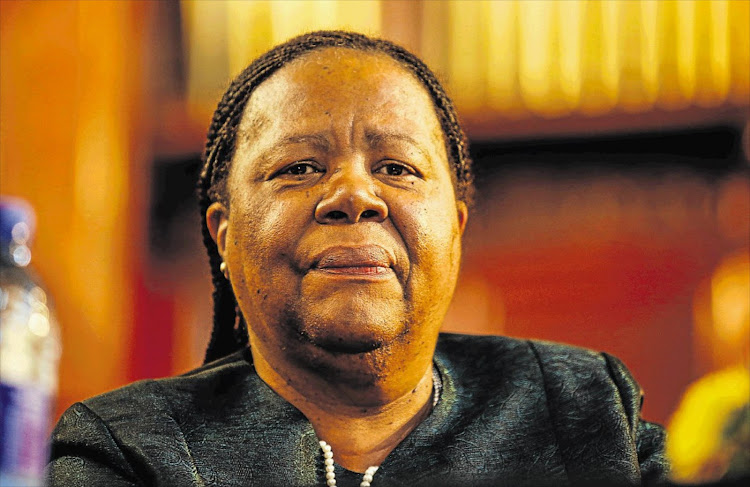 International relations and co-operation minister Naledi Pandor.