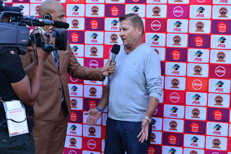 Jozef Vukusic coach of Polokwane City during the Absa Premiership match between Polokwane City and Black Leopards at Old Peter Mokaba Stadium on April 07, 2019 in Polokwane, South Africa.