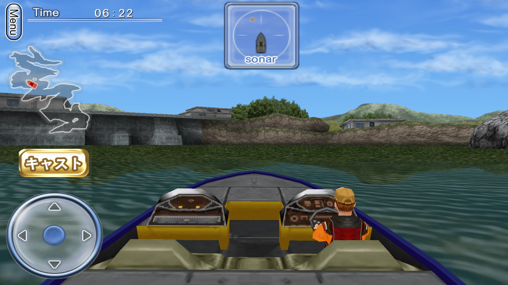 Android application Bass Fishing 3D on the Boat screenshort