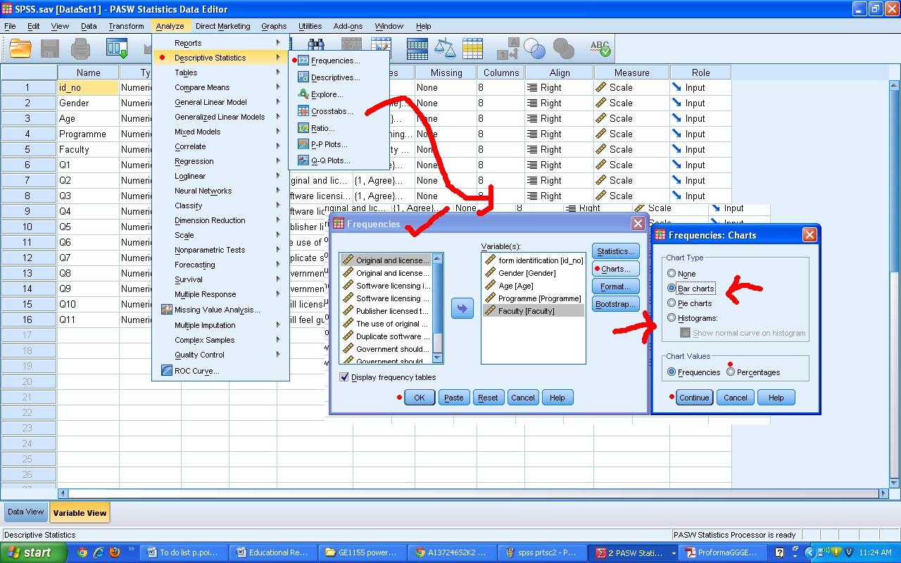 Android application Using SPSS Data Analysis screenshort