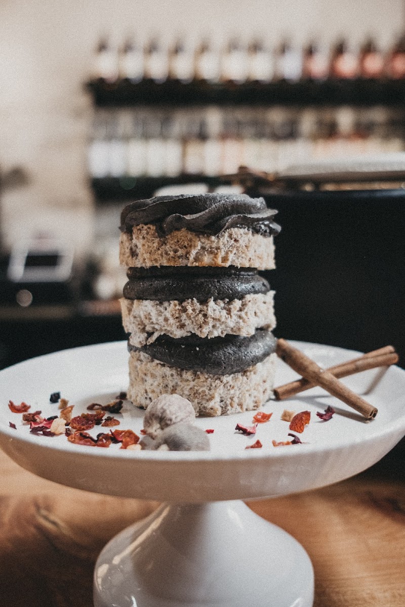 BOLD (Bourbon-Dark Chocolate Hazelnut) cake