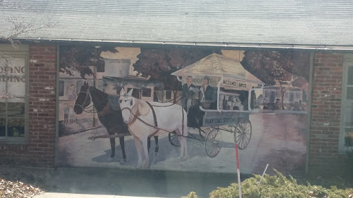 Horse and Buggy Mural. 